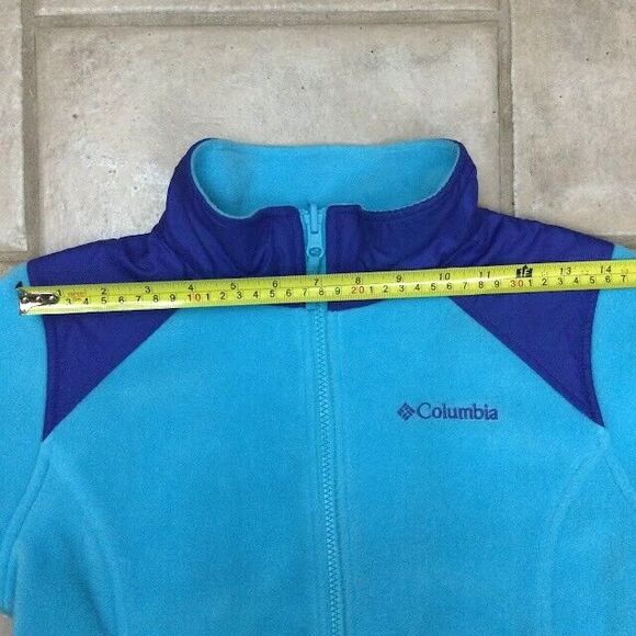 Columbia Full-Zip Fleece - Women's Size Large - Aqua Blue - Jacket - XG3970 - Picture 8 of 11